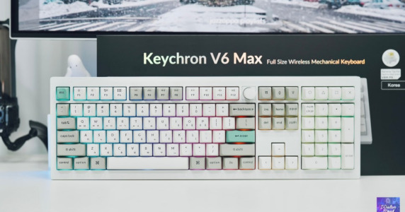 키크론 V6 MAX, 저소음 사무용 풀배열키보드로 추천(feat. 키크론 K PRO 저소음 바나나축)